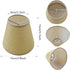 TAaMTYH Set 3Fabric Bulbs, Lampshade3" 6" 5" Small Lamp Shade Chandelier Shades of Lampshade for Wall LampChandelier