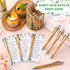 Yeaqee 100 Sets Woodland Safari Baby Shower Gifts - Bamboo Pens and Greeting Cards for Gender Reveal Favors