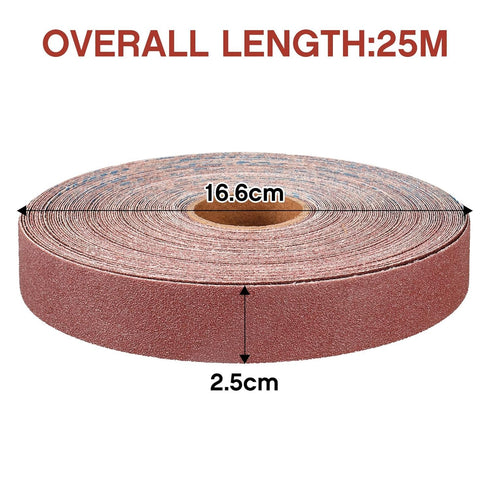 Emery Cloth Roll, 100 Grit Continuous Sandpaper Roll 1" x 85 Feet for Wood Furniture Finishing and Metal Sanding