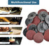 Lainballow 50 3 inch 80 Pcs Sanding Discs, Grit Grinding Pads, R-Type Roll Lock Sandpaper Discs, Quick Change Grinding