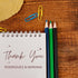 Packaging 1-5/8" Handmade Thank You Stamp for Small Business & Etsy Shop | Pre-Inked Personalized Stamp with Starry