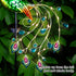 Glintoper Solar Garden Lights, 39 Inch Height Outdoor Metal Peacock Decorative Stakes for Lawn Pathway Decoration