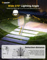 2600LM, IP65 279 4 4 270 2 Packs Ensenior Solar Lights Outdoor Motion Sensor Outdoor Light with Remote Control