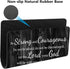 Inspirational Quote Rustic Black Wood Mouse Pad, Christian Bible Verses Joshua 1:9 Be Strong and Courageous