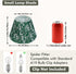 1 Pack, 5x9x6.2 Inch Cozy Country Green Floral Small Lamp Shade - Empire Pleated Lampshade for Bedside, Desk