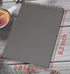 Yansanido 4 Pcs A5 Top Bound Spiral Notebook, 4 Color Thick Plastic Hardcover, 80 Sheets (160 Pages) College Ruled