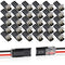 hongliang 30PCS Double Wire Plug in Connector,Pluggable Low Voltage Wire Connector with Locking