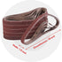 WORKPRO 24 Pack 1/2 x 18 Inch Sanding Belts, Aluminum Oxide Abrasive for Woodworking, Metal Polishing
