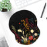 ITNRSIIET Ergonomic Mouse Pad with Gel Wrist Support, Non-Slip PU Base, 8.7 x 7.2 in, Pretty Flowers