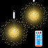 Dofulay Outdoor Lights Firework 120 LED Waterproof 8 Modes with Remote Wedding Decorative