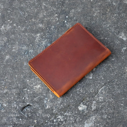 Leather Cover for Rite in The Rain & Rocketbook Mini Notebooks, Top Bound Spiral Notebook Holder, 3" x 5" Brown