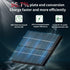 10W,IP65 3000K Solar Powered Motion Sensor Square Outdoor Wall Lights,Black Modern Up and Down Wall Lamps Waterproof