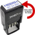 ZIGEL D50 Date Stamp with Entered, Self Inking, Blue