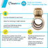 SharkBite 1/2 Inch PVC Slip Tee, Push To Connect Brass Plumbing Fitting, UIP364A