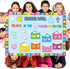 Geelin 184 Pcs Prayer Wall Bulletin Board Set, Cork Board Religious Decor Rainbow Christian Decorations for Classroom