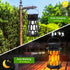 2 Packs Solar Lights for Outside, Upgraded Solar Lanterns Flickering Flame Outdoor Waterproof Hanging Lanterns