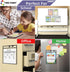Magnetic Dry Erase Pockets by Two Point, 30-Pack, 10 x 14 in, Black Clear Plastic Sleeves for Paper