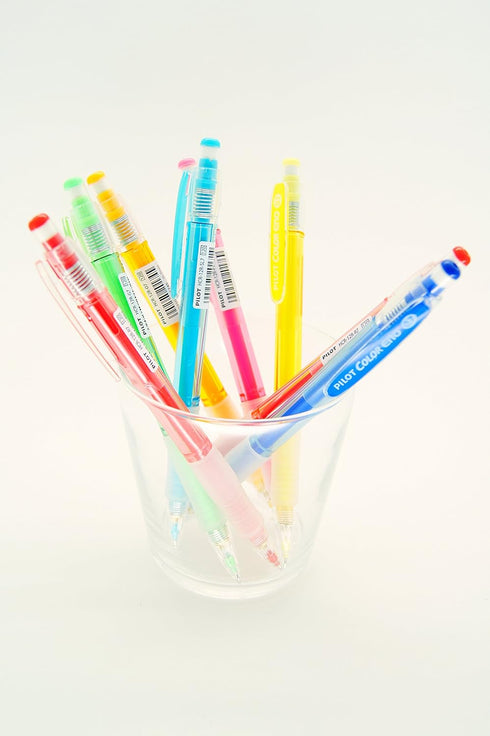 Pilot Color Eno Mechanical Pencil, 0.7mm, 8 Colors, Refillable, Smooth Writing, Lightweight Design