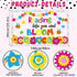 Flower Reading Bulletin Board Decorations Set, Floral Border Cutouts for School Library Chalkboard Decor