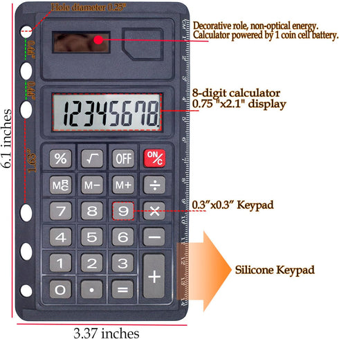 Ring Binders Calculator for Portfolio Binder, 3 Ring Binder, 6 Ring Binder, 1 Inch Binder