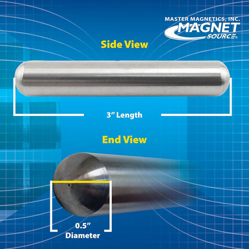 Master Magnetics Original Cast Alnico 5 Cow Magnet, Strong Heavy-Duty Magnets for Cows