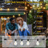 100FT 32 Dimmable 2700K A39 Bulbs Larkvue LED Outdoor String Lights, Waterproof Patio Lights with Shatterproof Hanging