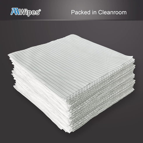 (6"x6") 100pcs AAWipes Cleanroom Wipe Cloths (Grade A) - Safe Electrostatic Discharge (ESD) Polyester Wiper Special