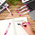 Woanger 36 Pcs Baby Shower Pens, Retractable Gel Pens, Blue or Pink Baby Shower Favors, Thank You Gifts