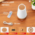 ZWOTNDT Dimmable 13 5 Night Light, Touch Lamp and Remote Control, RGB Colors & Brightness, Rechargeable Bedside Table