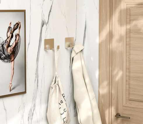 2 Pack, Razor Shower Holder, Wall Hooks with Loofah and Razor Hooks