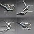 10 pcs 10 inch (25cm) 3mm Thickness Galvanized Steel Wire Cable Eyelets - Ended Short Rope Lanyard Safety Tether