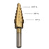 Neiko 10193A Titanium Step Bits, Unibit Set with 28 Sizes, High Speed Steel for Metal