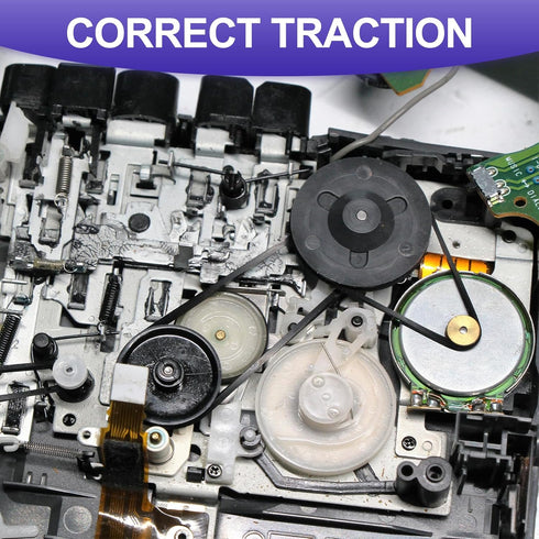 30 40-135mm Cassette Cassette 1mm uxcell Pcs Recorder Rubber Belts, Folded Length Recorder Belts Machine Repair Mix