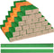 Lincia 300 Pcs Carpenter Pencils, 7 Inch Octagonal Flat Marking Pencils, Hard Black for Woodworking and Concrete (Green)