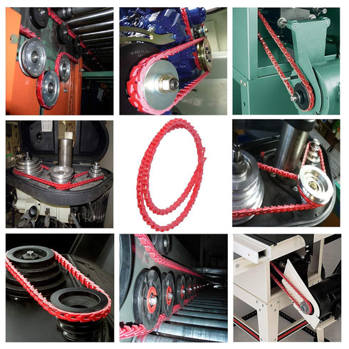 5FT Power Twist V Belt 1/2-Inch x 5 Feet A Type, Adjustable Link Belt for Lathes, Table Saws & Woodworking Tools