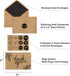 T&M Quality Designs LLC 150 10 4x6 Inch Thank You Cards with Matching Brown Kraft Envelopes and Stickers - Elegant