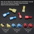 120 Pcs Spade Connectors Kit - Nylon 22-10 Gauge Male and Female Quick Disconnect Fully Insulated Wire Connectors