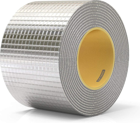LLPT Aluminum Butyl Tape Black Butyl 4 Inch x 16.5 Feet Waterproof Leak Sealing Tape for Repairs