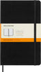 Moleskine Classic Notebook, Hard Cover, Large (5" x 8.25") Ruled/Lined, Black, 240 Pages
