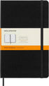 Moleskine Classic Notebook, Hard Cover, Large (5" x 8.25") Ruled/Lined, Black, 240 Pages