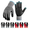 DURATECH Micro-Foam Nitrile Safety Work Gloves, 6 Pairs, Non-slip Dot Coated, Touchscreen