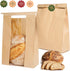 50 Packaging, (50) Funcoo Paper Bread Bags for Homemade Bread, Sourdough Bread Bags Bakery Bags with Window/Tin Tie Tab