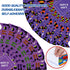 Whaline 69Ft Hocus Pocus Witch Bulletin Board Borders, 60Pcs Halloween Stickers for Classroom