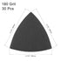 uxcell Triangular Sandpaper Hook and Loop Pad, 3-1/2" Oscillating Multi-Tool, Silicon Carbide, 180 Grit, 30pcs