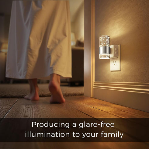 2 Pack, Dimmable 3 L LOHAS LED Night Lights Plug into Wall Night Light with Dusk-to-Dawn Sensor, Soft White/Cool