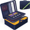 Home Strong Fireproof Document Box with Lock, Waterproof and Fireproof, 16.1"x11.4"x4.3", Blue, 5200? Heat Insulated