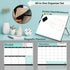 Dry Erase White Board, 12"x16" for Desktop & Wall - 2 Magnetic Planners, 6 Markers, Eraser & Wall Hangers Included