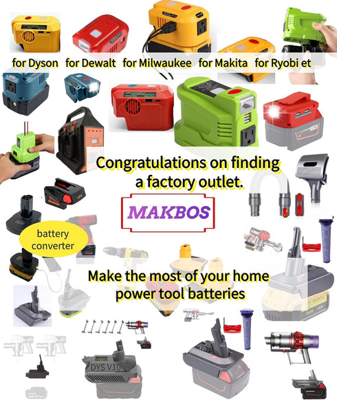 Battery Adapter Converter for Ryobi and Milwaukee, Replacement for Milwaukee 18V Cordless Power Tool