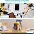 Boloyo Acrylic File Holder, 2PC 3 Sections Clear File Organizer for Home Office School Document Storage