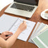 SUNEE 4 Pack Spiral Notebooks, College Ruled, 1-Subject, 8 x 10-1/2 inch, 70 Sheets per Notebook for School